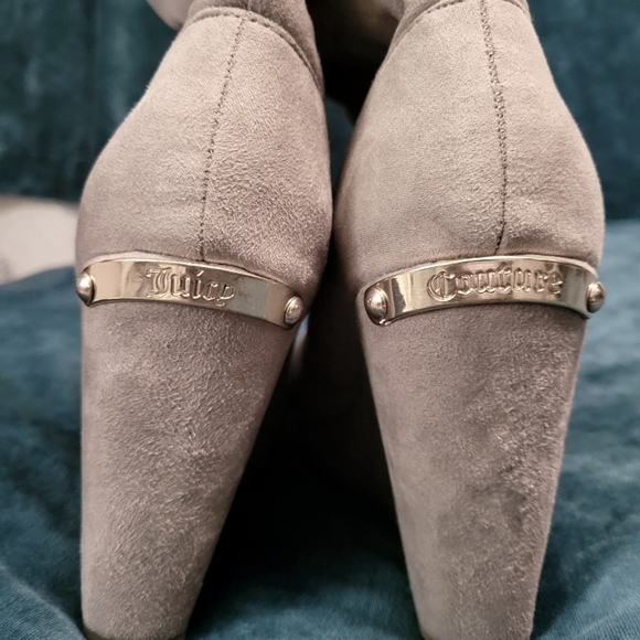 Juicy Couture Taupe Kasia Wedge Boots/Booties 8 - Picture 3 of 9